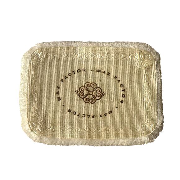 60s Max Factor Regency Golden Weave Compact | Rhinestone Clasp | Creme Puff - Picture 9 of 11